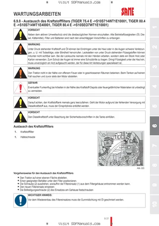 Betriebsanleitung: TIGER 50 E → S10S453WT1E1001 – sample manual page 3