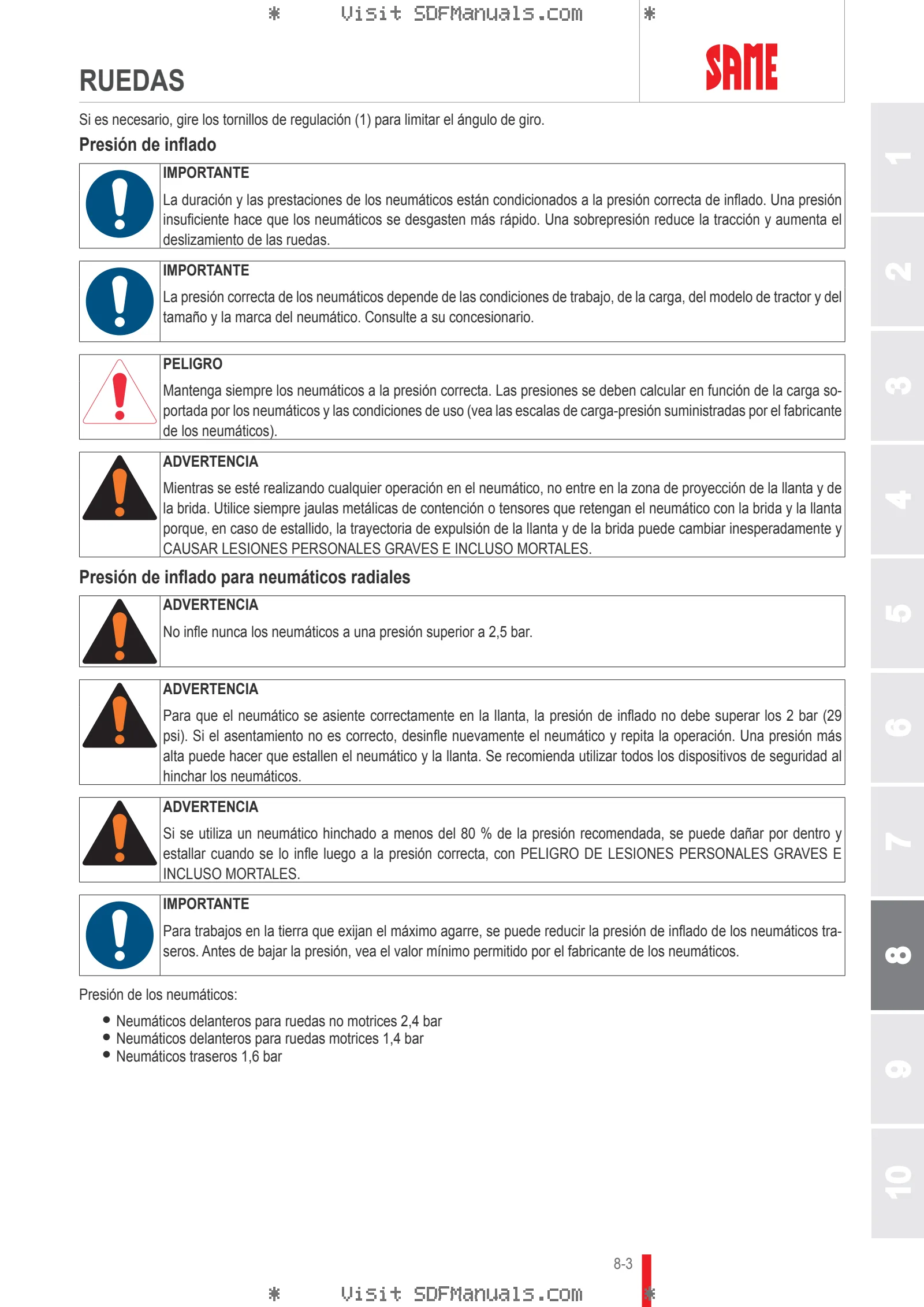 Manual del conductor: TIGER 50 E → S10S453WT1E1001 – sample manual page 4