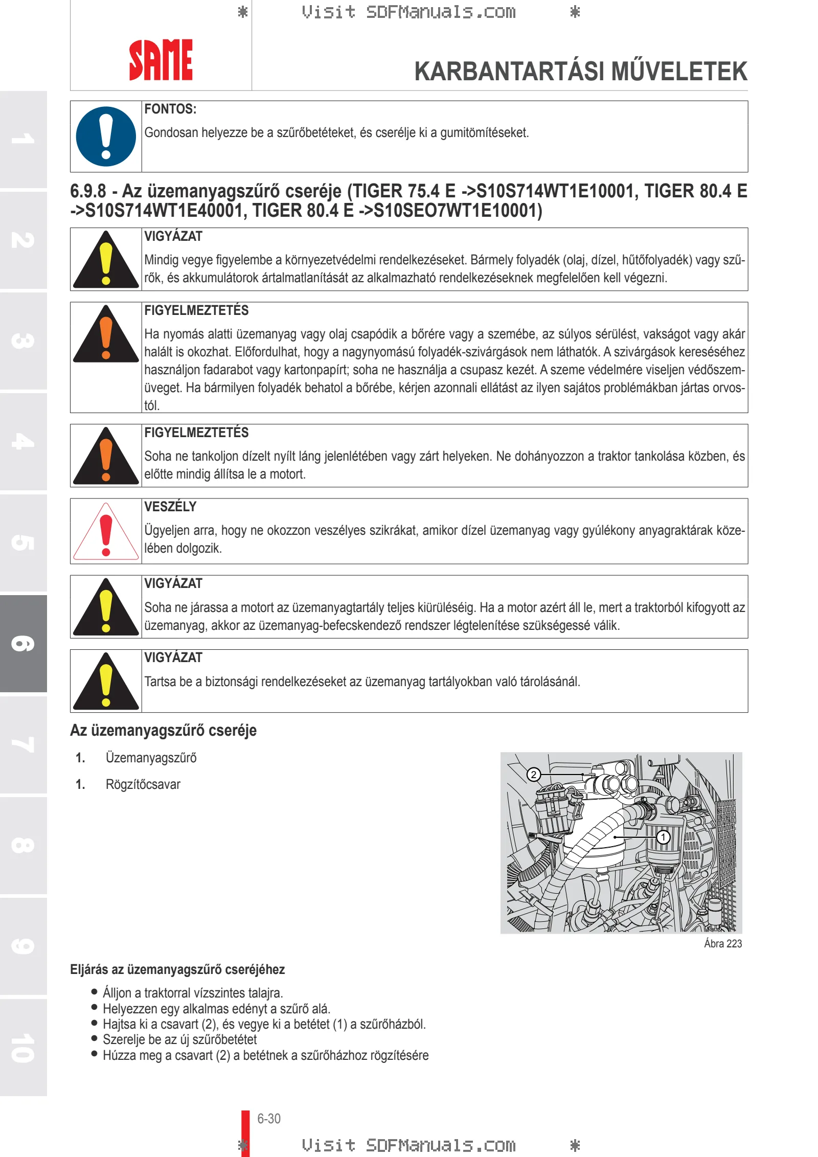 Használati utasítás: TIGER 50 E → S10S453WT1E1001 – sample manual page 3