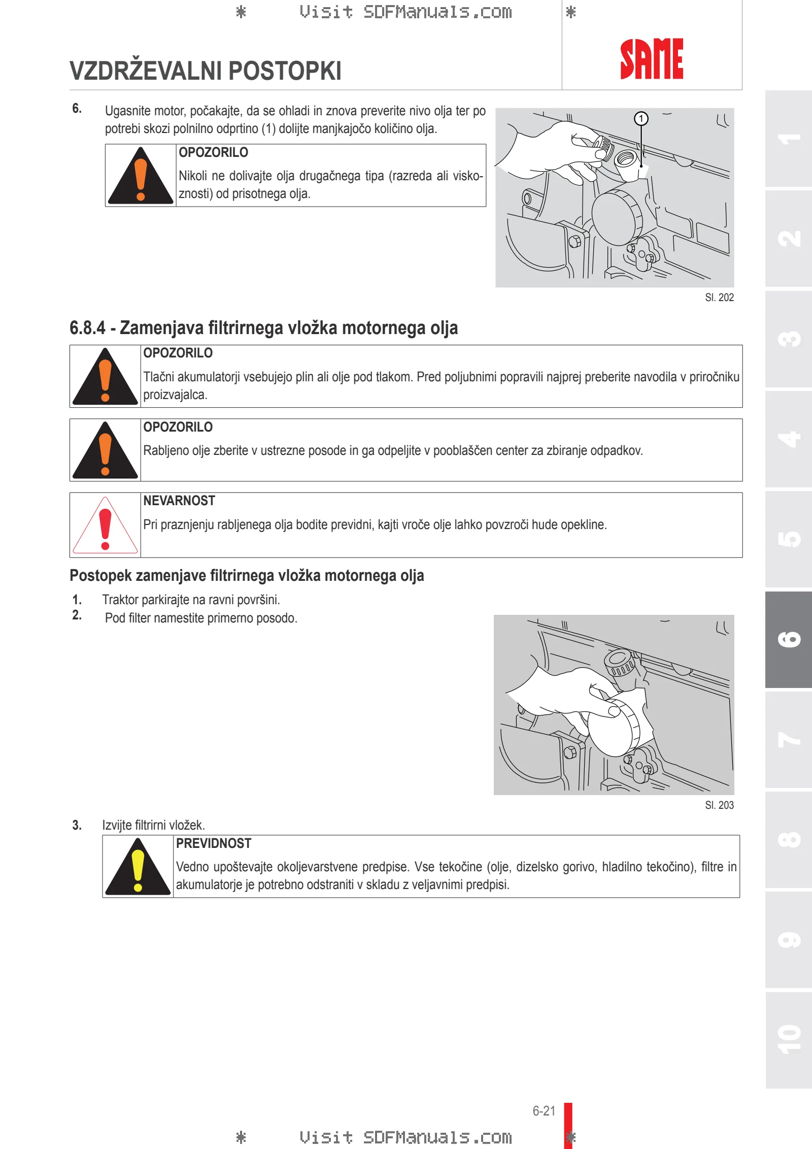 Uporabniški priročnik: Tiger 50 → 50001 – sample manual page 3