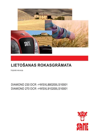 Lietošanas rokasgrāmata: DIAMOND 230 DCR → WSXL880200LS10001 – manual cover