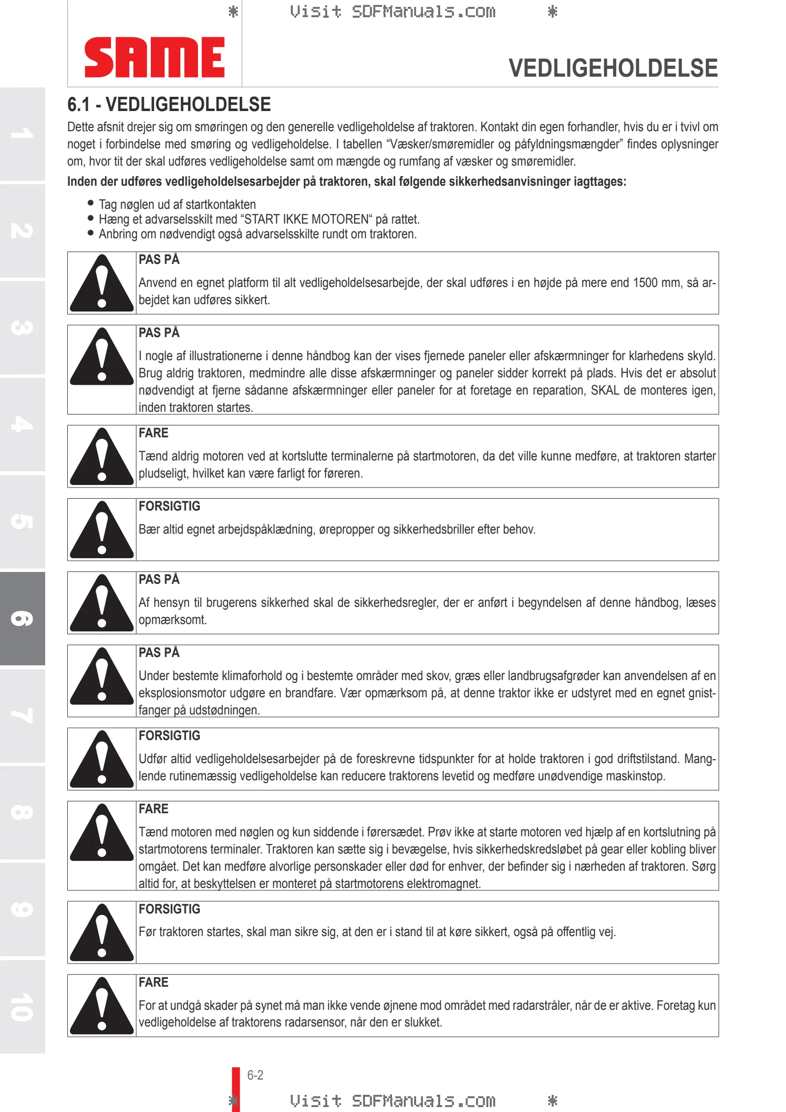 Betjeningshåndbog: IRON 190 CONTINUO DCR → WSXJ990200LS10010 – sample manual page 3