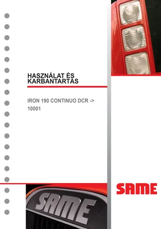 Használati utasítás: IRON 190 CONTINUO DCR → WSXJ990200LS10010 – manual cover