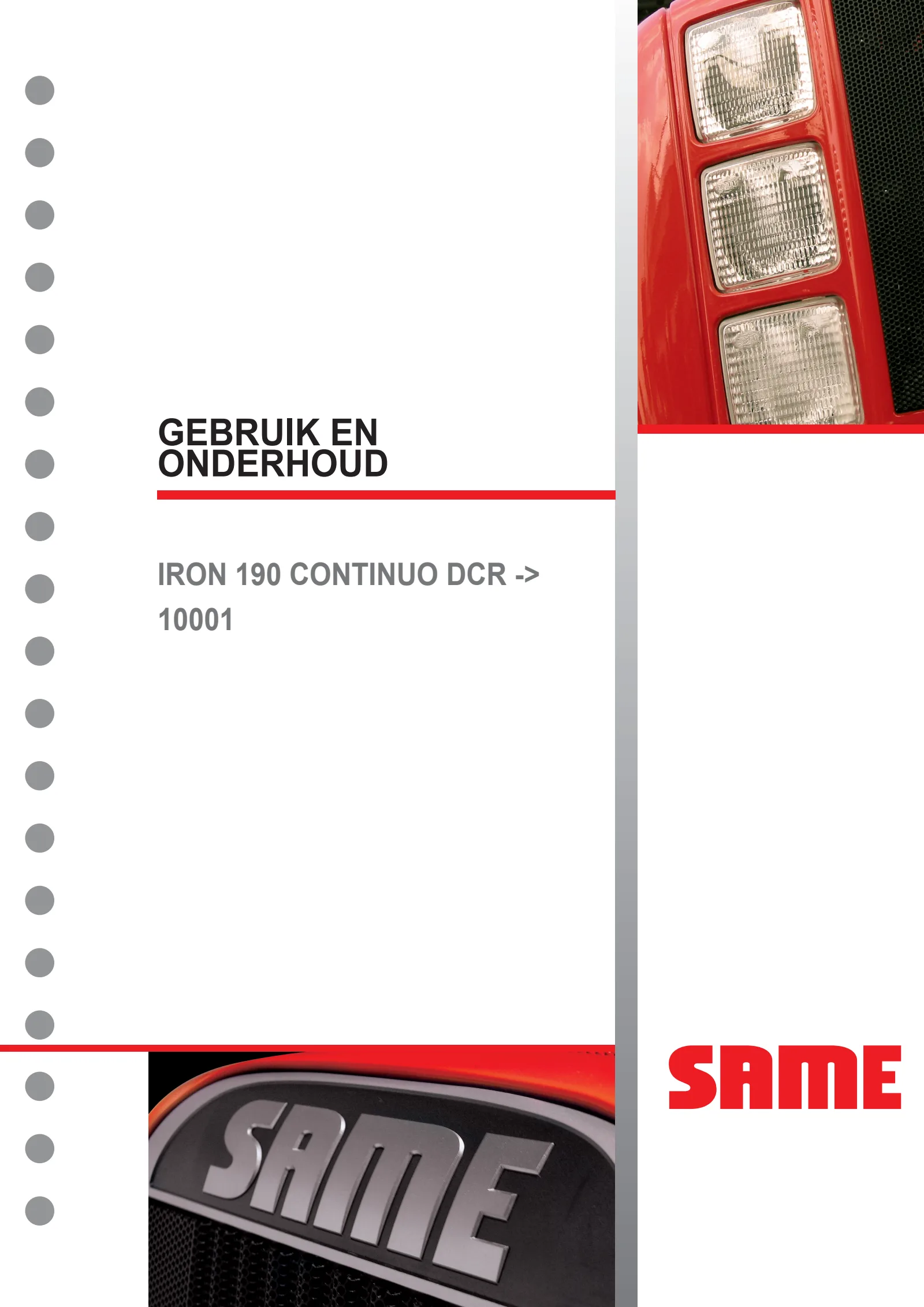 Bedieningshandleiding: IRON 190 CONTINUO DCR → WSXJ990200LS10010