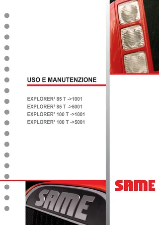Manuale operatore: EXPLORER³ 85 T → ZKDP9302W0TS01001 – manual cover