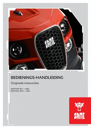 Bedieningshandleiding: KRYPTON³ 90 F → ZKDU59..C0TS 2001 / 3001 – manual cover