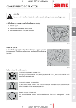 Manual do operador: EXPLORER 85 → EX85E1WVT35001 – sample manual page 1