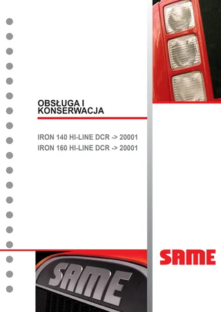 Instrukcja operatora: IRON 140 HI-LINE DCR → WSXS610200LS20001 – manual cover