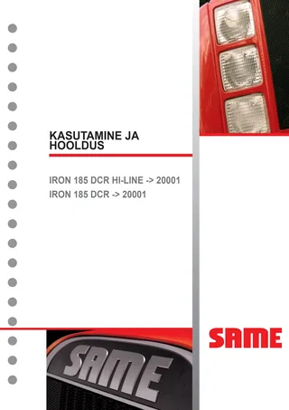 Kasutusjuhend: IRON 185 DCR → WSXT840200LS20001 – manual cover