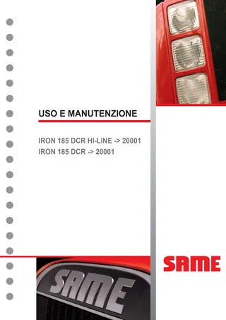 Manuale operatore: IRON 185 DCR → WSXT840200LS20001 – manual cover