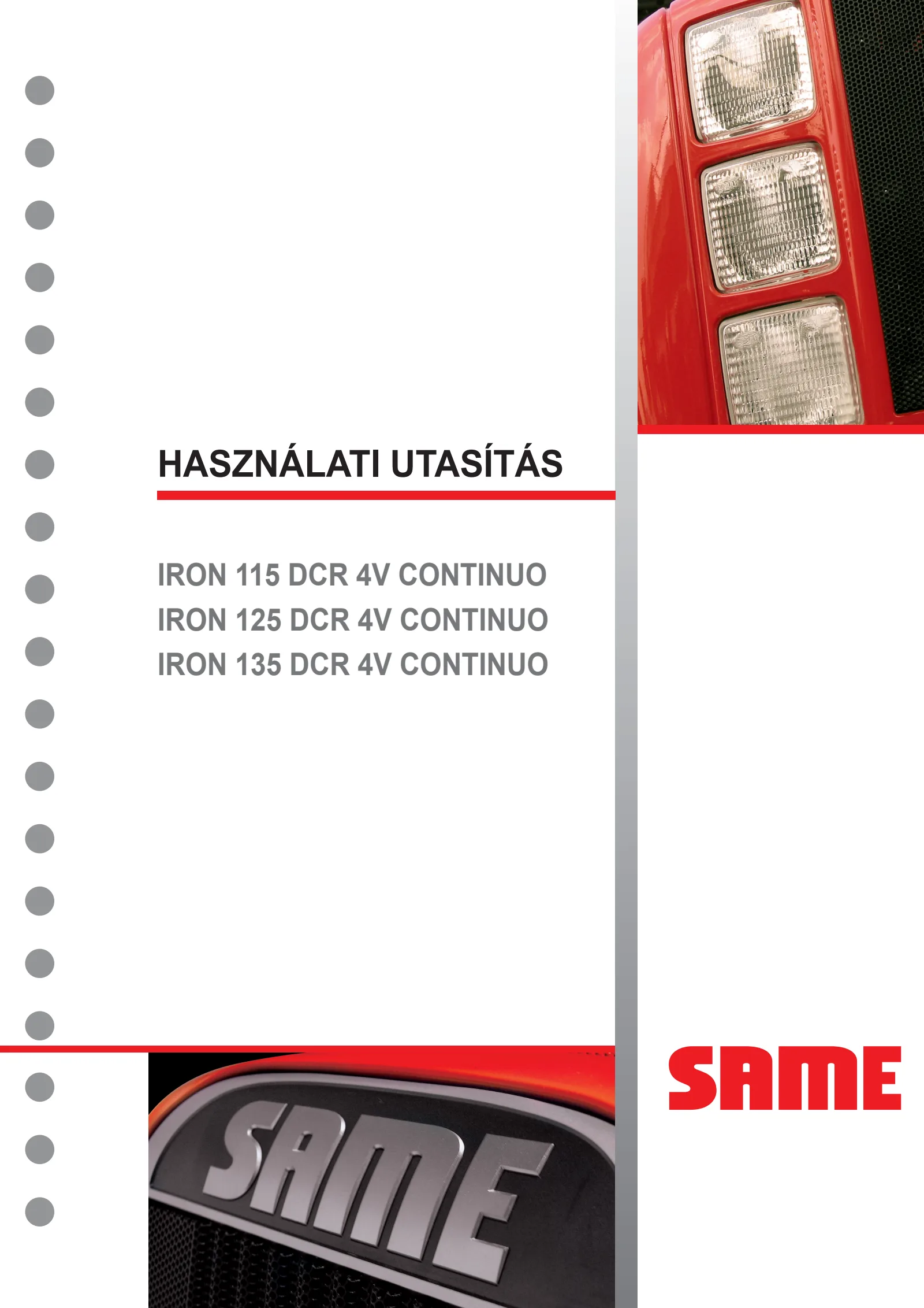 Használati utasítás: IRON 115 DCR 4V CONTINUO → WSXS310200LS10010