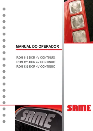 Manual do operador: IRON 115 DCR 4V CONTINUO → WSXS310200LS10010 – manual cover