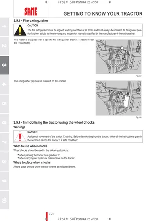 Operator's manual: Tiger 50 → 70001 – sample manual page 1