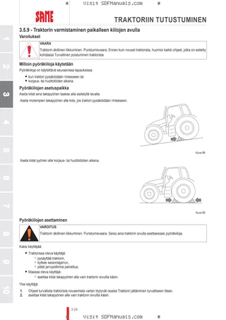 Käyttäjän opas: Tiger 50 → 70001 – sample manual page 1
