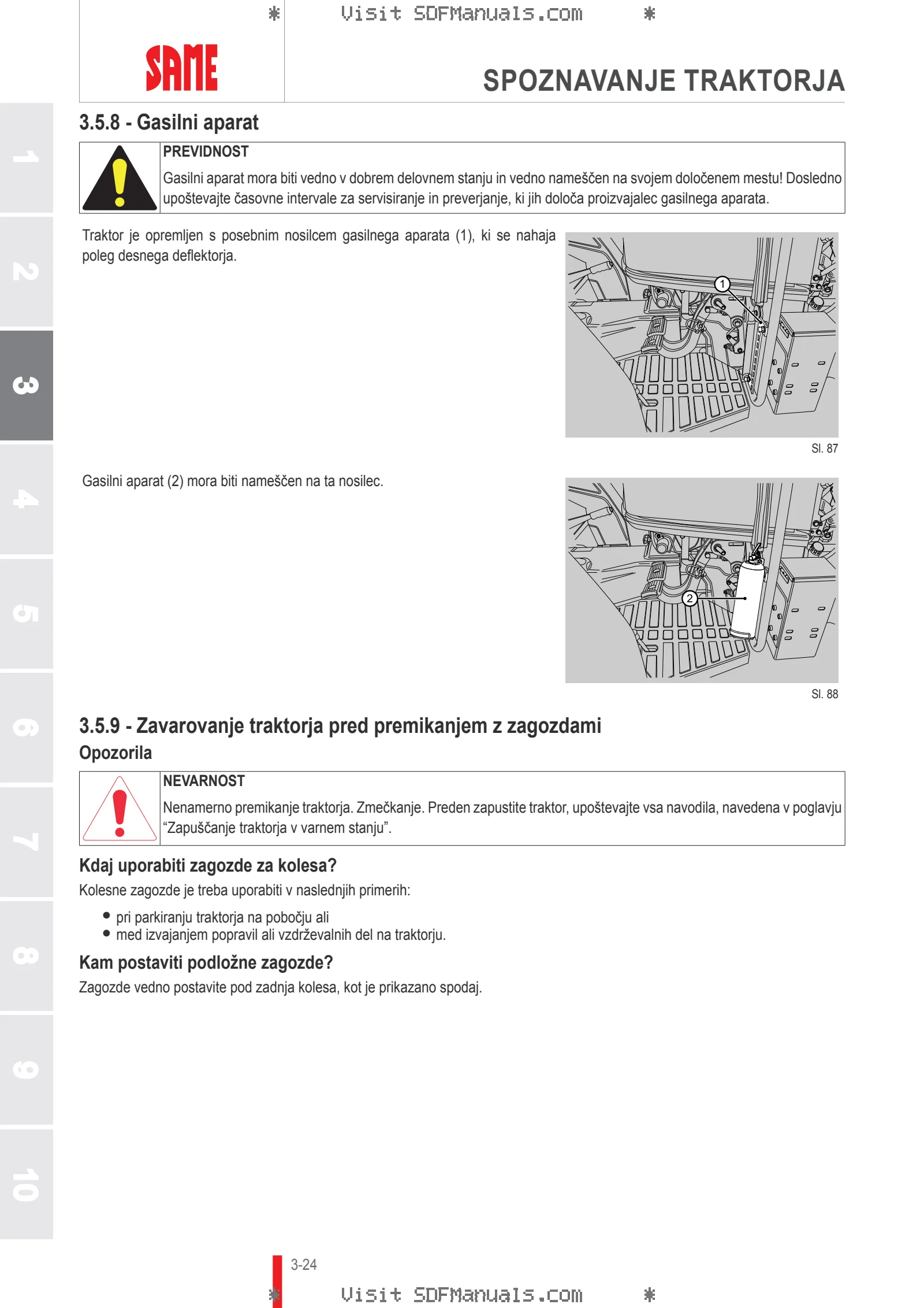 Uporabniški priročnik: Tiger 50 → 70001 – sample manual page 1