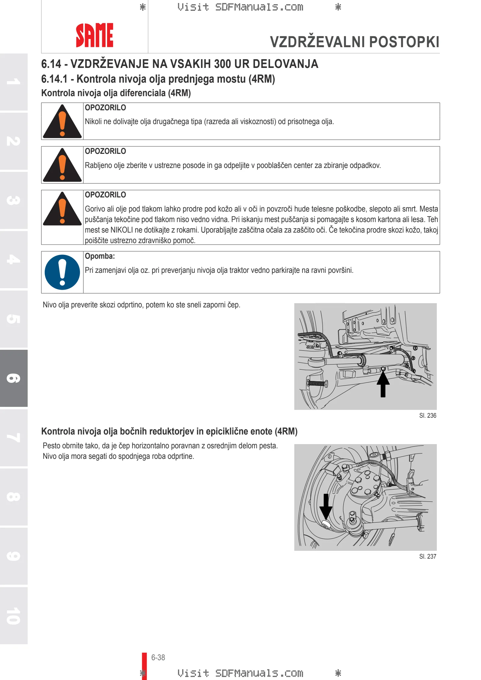 Uporabniški priročnik: Tiger 50 → 70001 – sample manual page 3