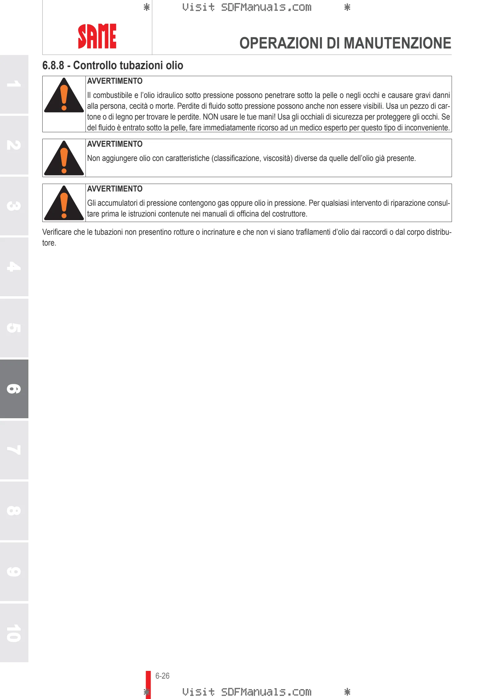 Manuale operatore: EXPLORER 75 SPECIAL → EXP75SVT70001 – sample manual page 3