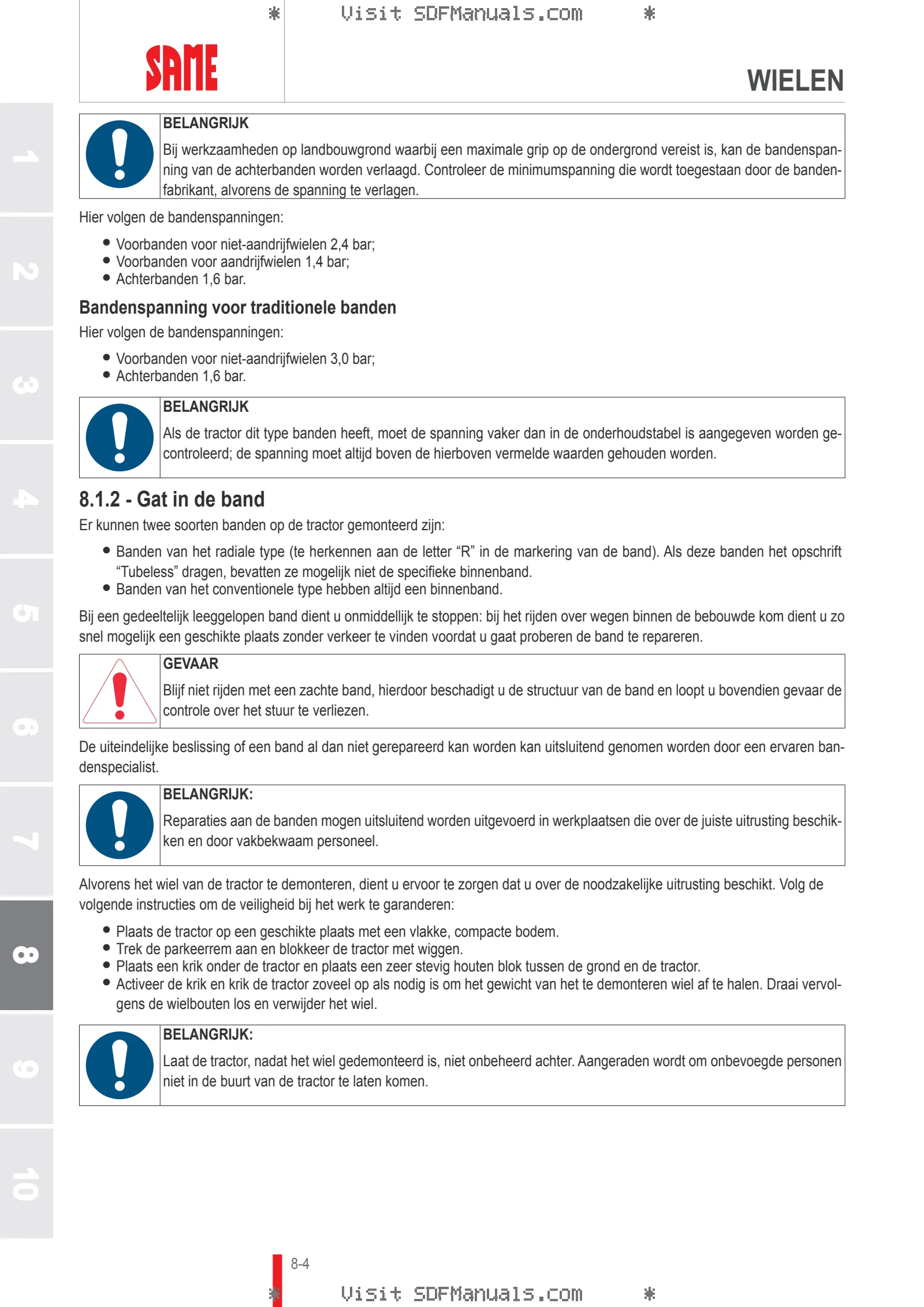 Bedieningshandleiding: EXPLORER 75 SPECIAL → EXP75SVT70001 – sample manual page 4