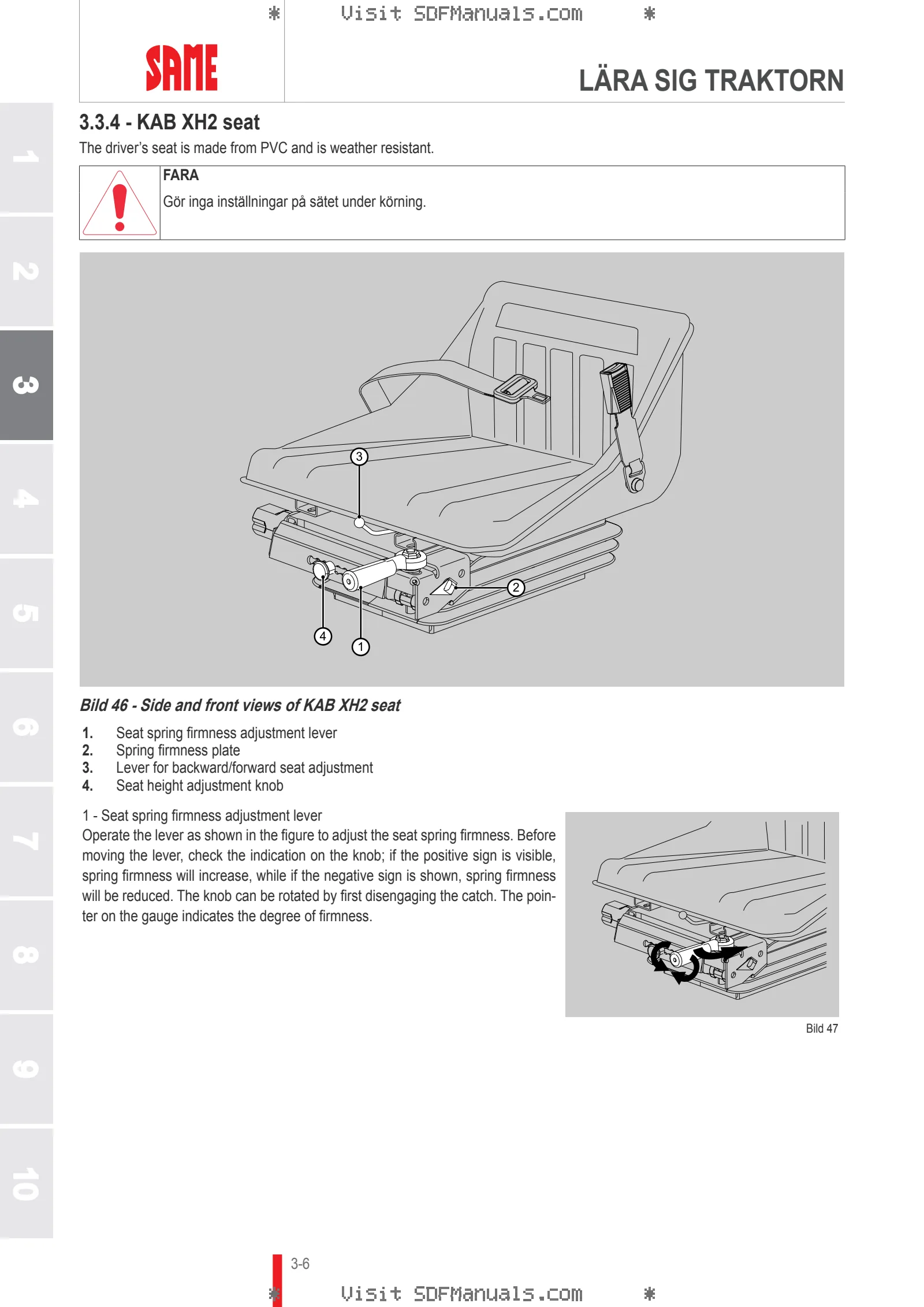 Förarhandbok: EXPLORER 75 SPECIAL → EXP75SVT70001 – sample manual page 1
