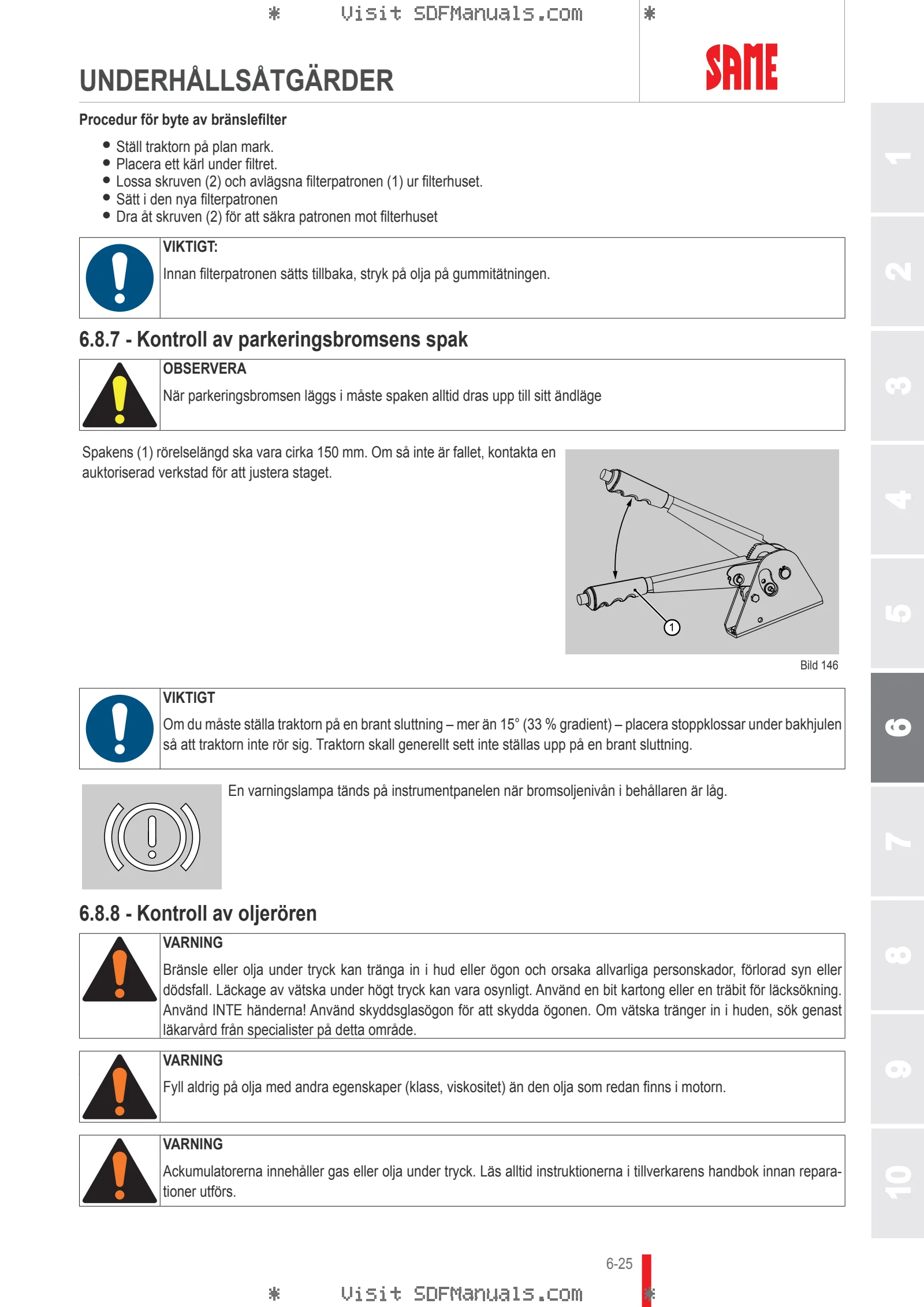 Förarhandbok: EXPLORER 75 SPECIAL → EXP75SVT70001 – sample manual page 3