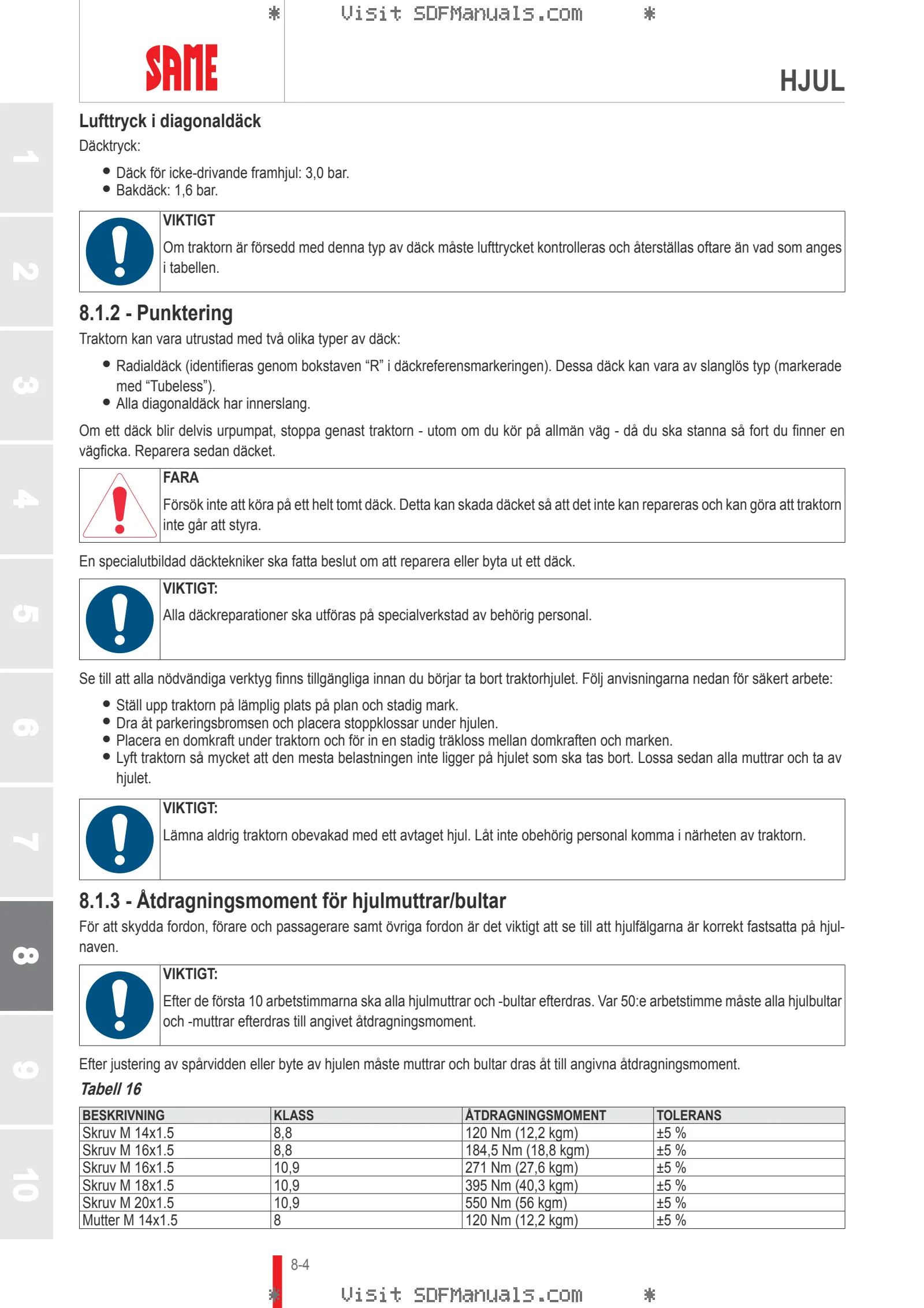 Förarhandbok: EXPLORER 75 SPECIAL → EXP75SVT70001 – sample manual page 4