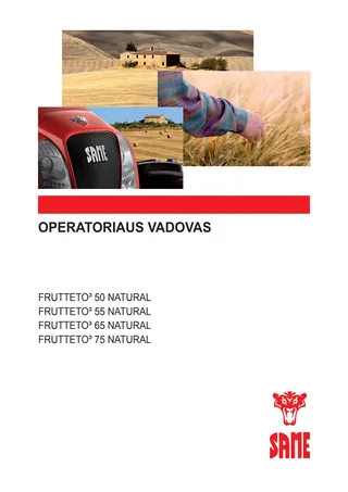Operatoriaus vadovas: Frutteto³ 50 Natural – manual cover