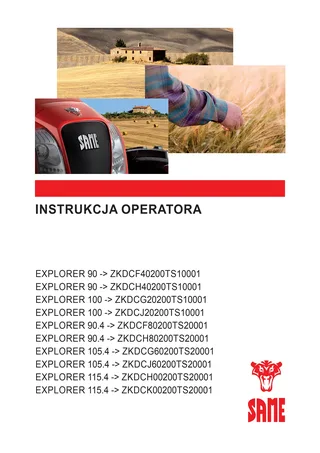 Instrukcja operatora: EXPLORER 90 → ZKDCF40200TS10001 – manual cover