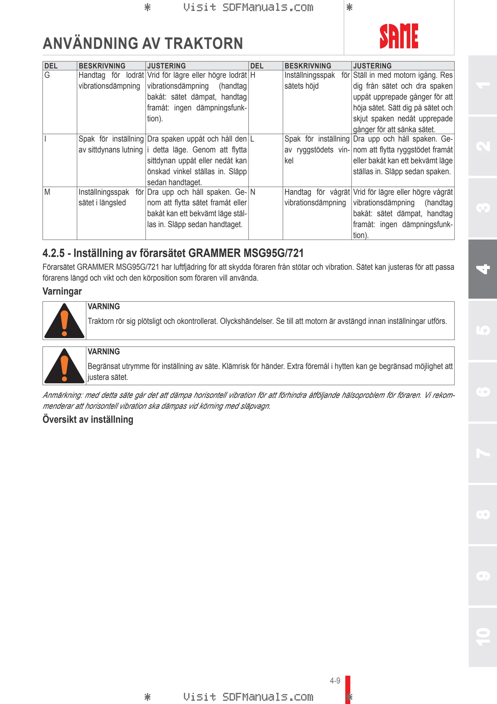 Förarhandbok: EXPLORER 90 → ZKDCF40200TS10001 – sample manual page 1
