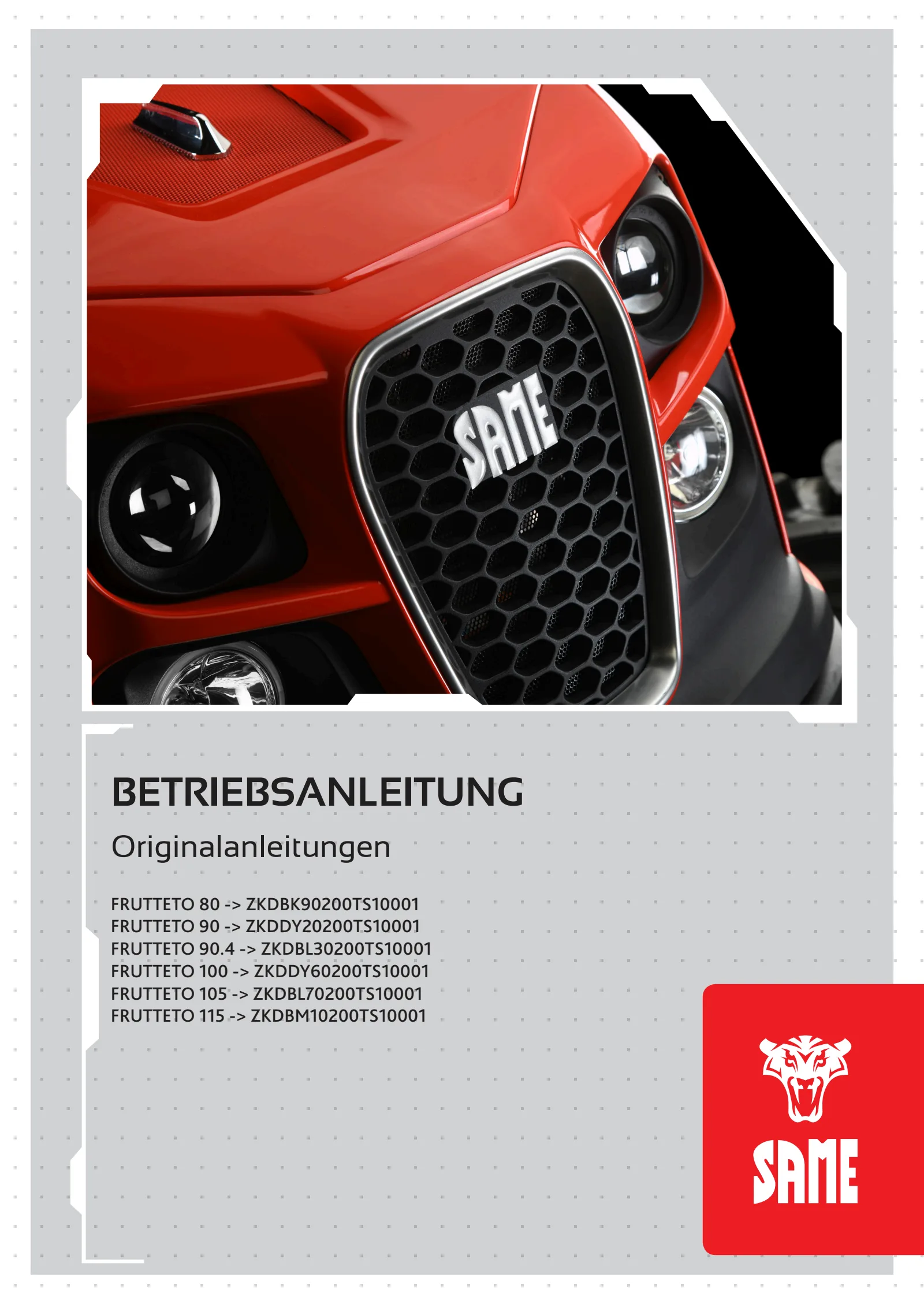Betriebsanleitung: FRUTTETO 80 → ZKDBK90200TS10001