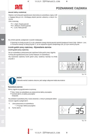 Instrukcja operatora: Laser 115.6 Turbo → S33S166WVT10001 – sample manual page 1