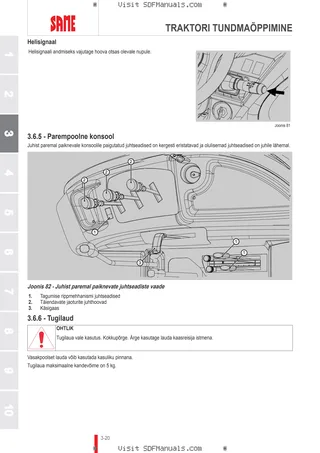 Kasutusjuhend: DORADO 50 ( EXPORT MARKET ) – sample manual page 1