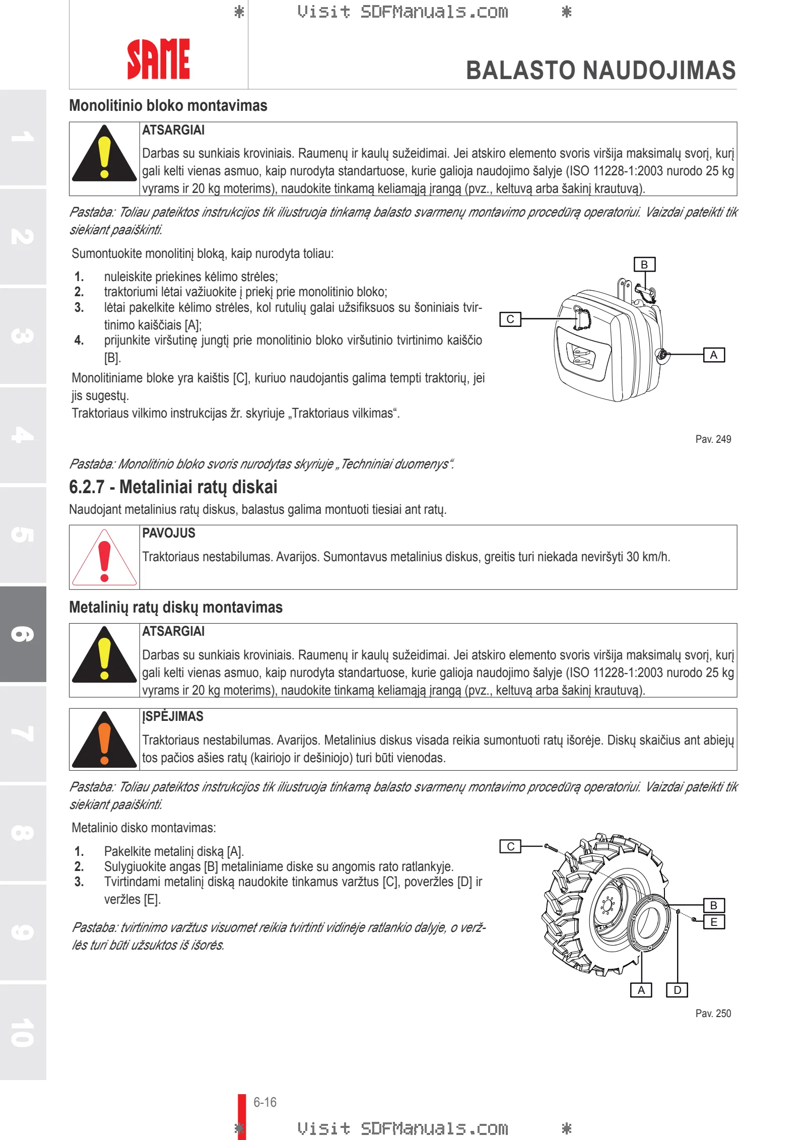 Operatoriaus vadovas: LASER 130 → DF1DP602W0CS10001 – sample manual page 3