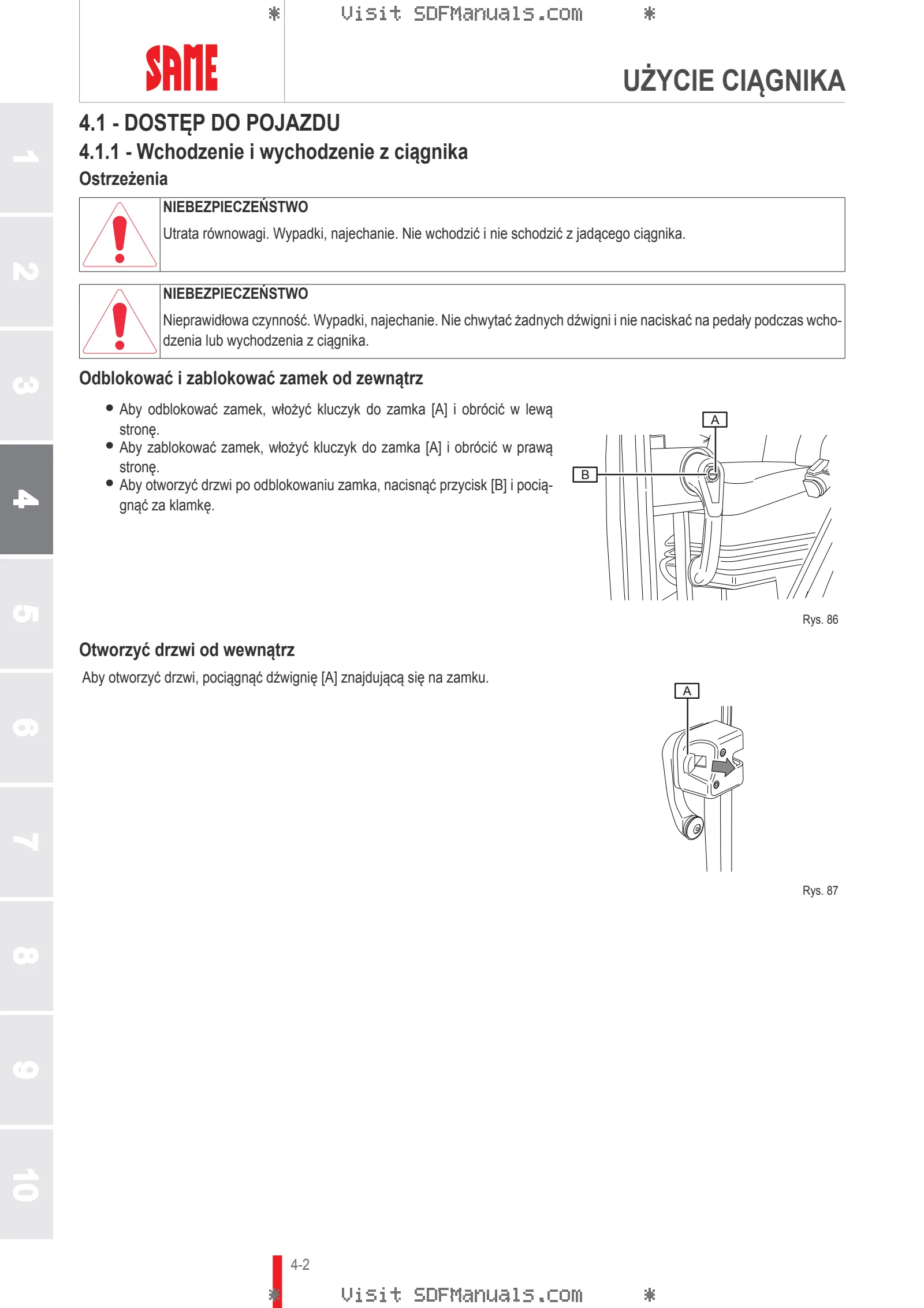 Instrukcja operatora: DORADO 70 CLASSIC → ZKDFX00200TS50001 – sample manual page 1