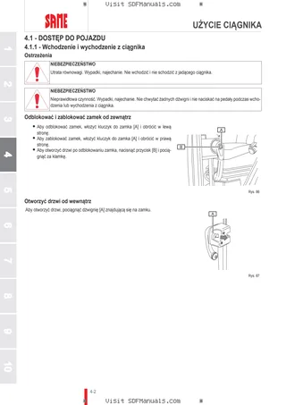 Instrukcja operatora: DORADO 70 CLASSIC → ZKDFX00200TS50001 – sample manual page 1