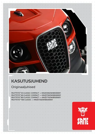 Kasutusjuhend: FRUTTETO³ 55 CLASSIC COMPACT → NNZES902W0BS00001 – manual cover