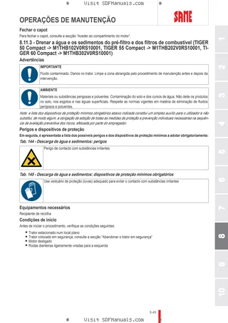 Manual do operador: TIGER 50 Compact → M1THB102V0RS10001 – sample manual page 4