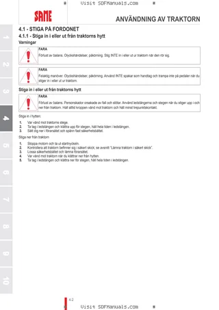 Förarhandbok: TIGER 50 Compact → M1THB102V0RS10001 – sample manual page 1