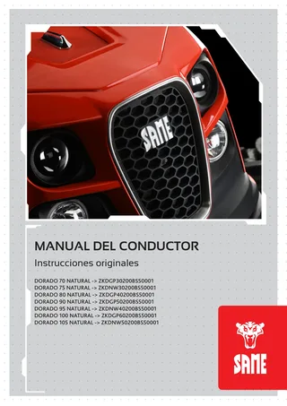 Manual del conductor: DORADO 70 NATURAL → ZKDGP30200BS50001 – manual cover