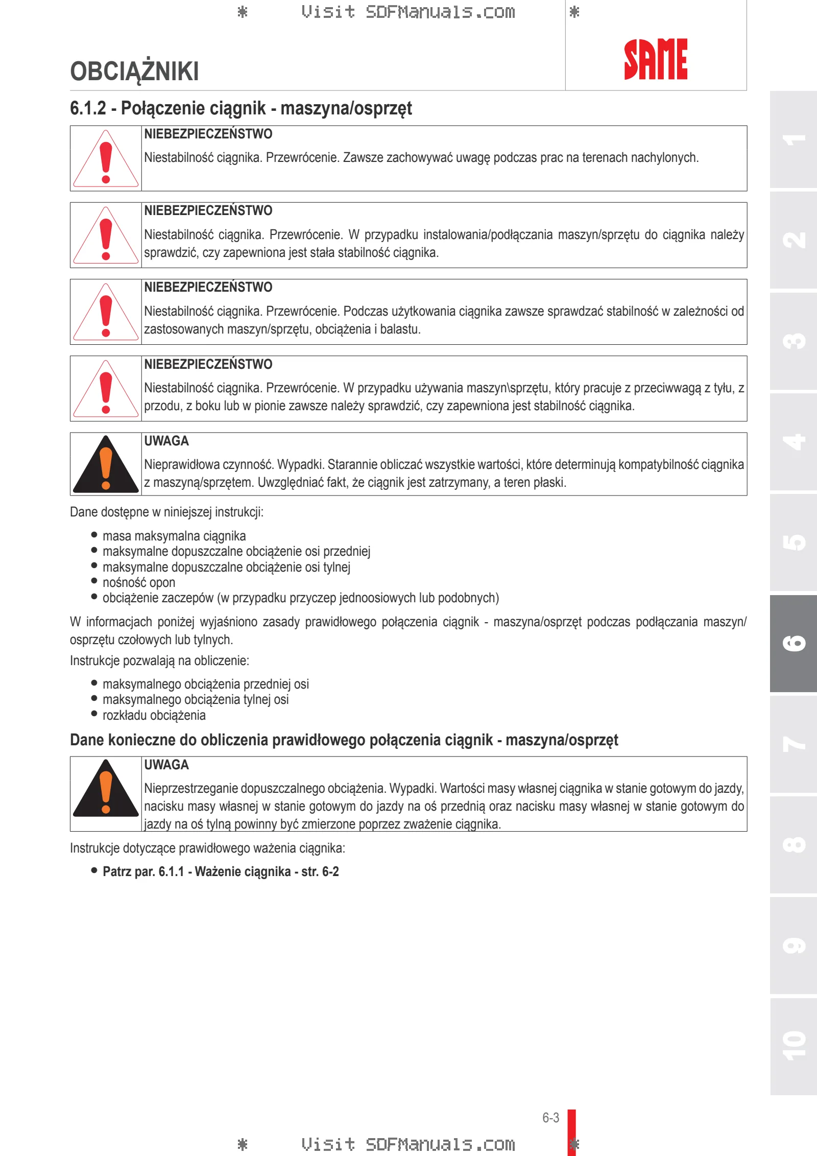 Instrukcja operatora: EXPLORER 95 → ZKDHX70200TS50001 – sample manual page 3