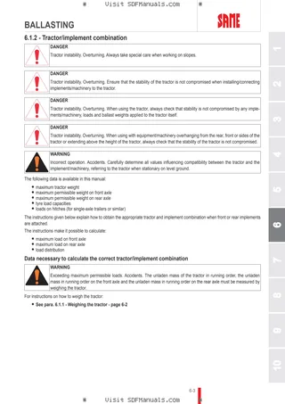 Operator's manual: FRUTTETO 80 → ZKDMC70200TS50001 – sample manual page 3