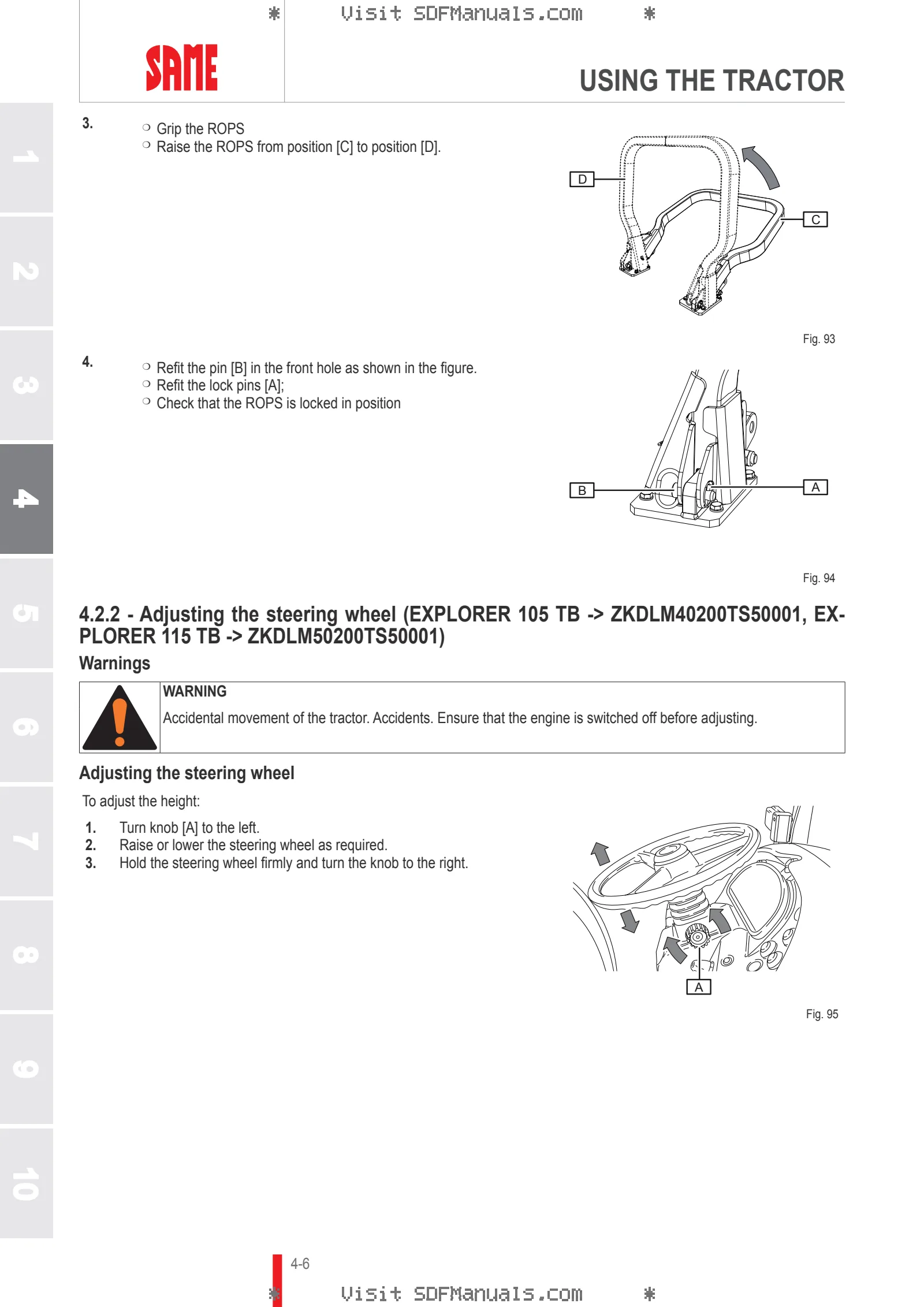 Operator's manual: EXPLORER 105 TB → ZKDLM40200TS50001 – sample manual page 1