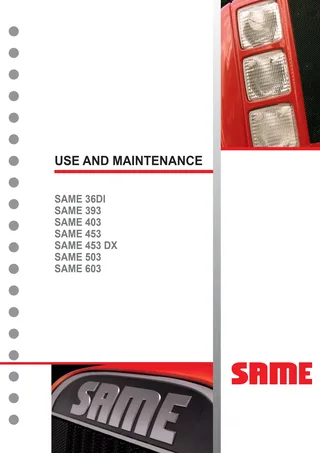 Operator's manual: 36 DI- LD – manual cover