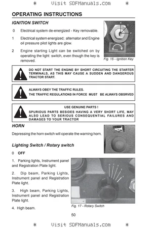Operator's manual: 60 HD – sample manual page 1
