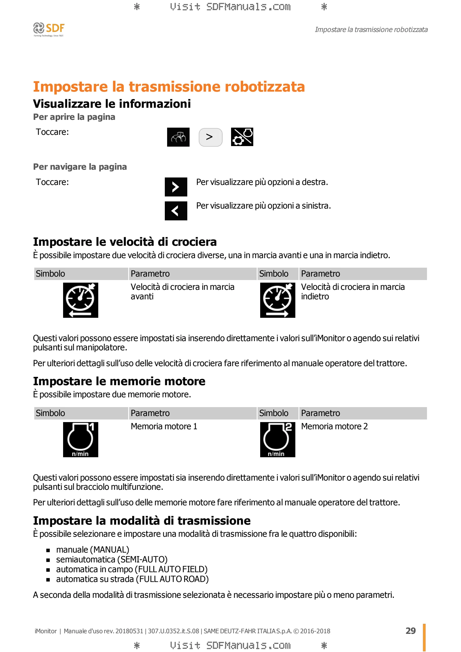 Manuale operatore: iMonitor 2.0 – sample manual page 2