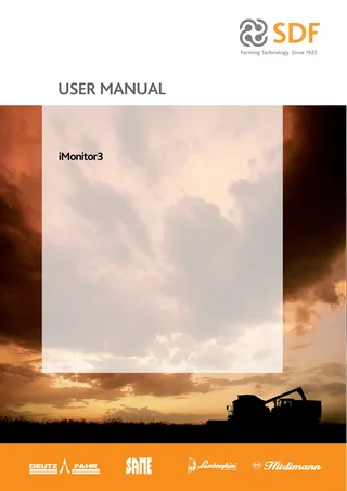 Operator's manual: iMonitor 3.0 – manual cover