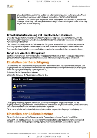 Betriebsanleitung: Performance Steering – sample manual page 1
