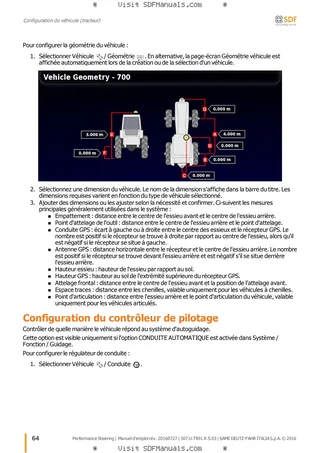 Manuel de l'utilisateur: Performance Steering – sample manual page 2