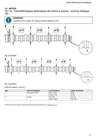 Manuel d'atelier: 1000.6 WT Stage 2 (PF47) – sample manual page 1