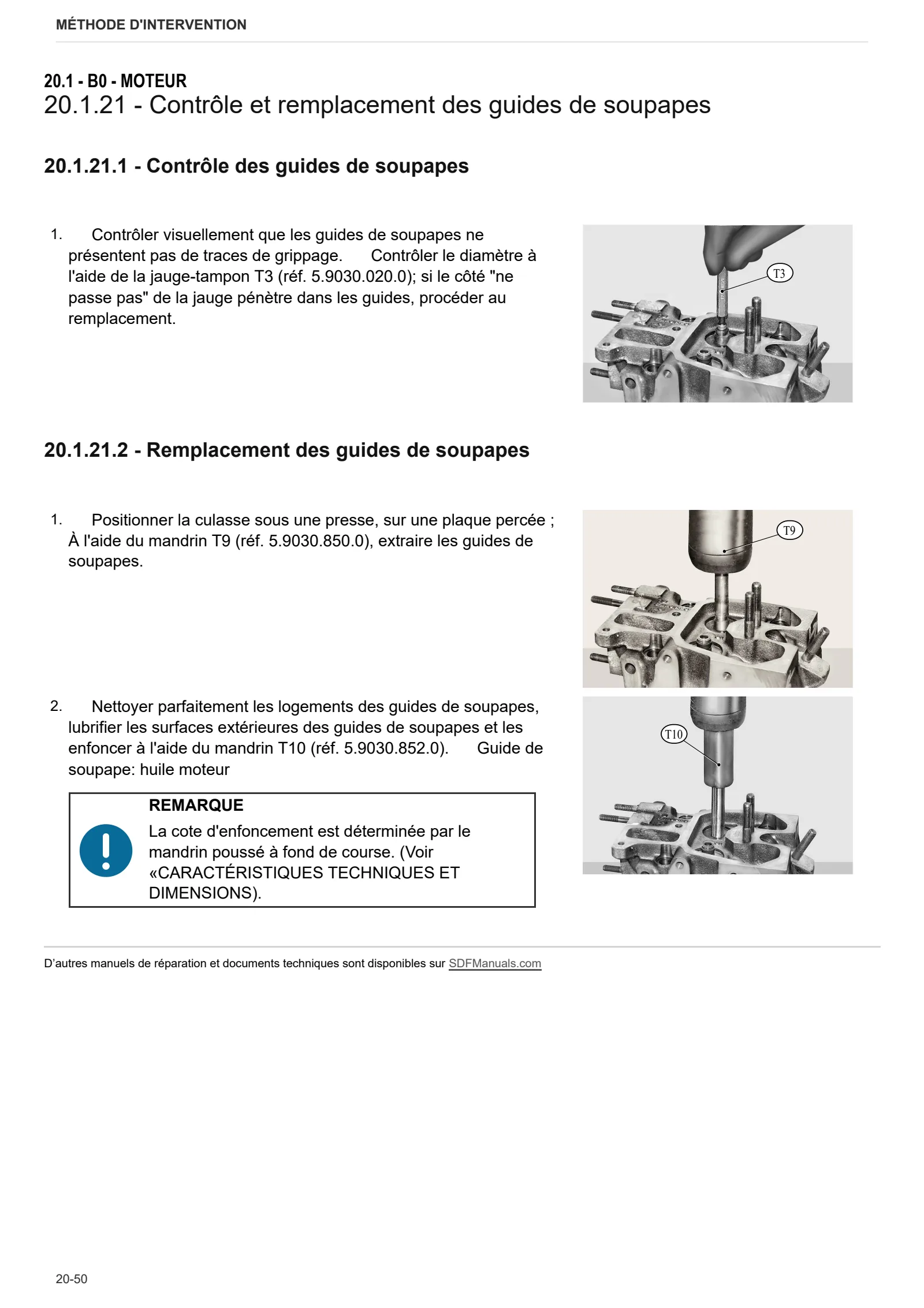 Manuel d'atelier: 1000.6 WTI Stage 2 – sample manual page 3