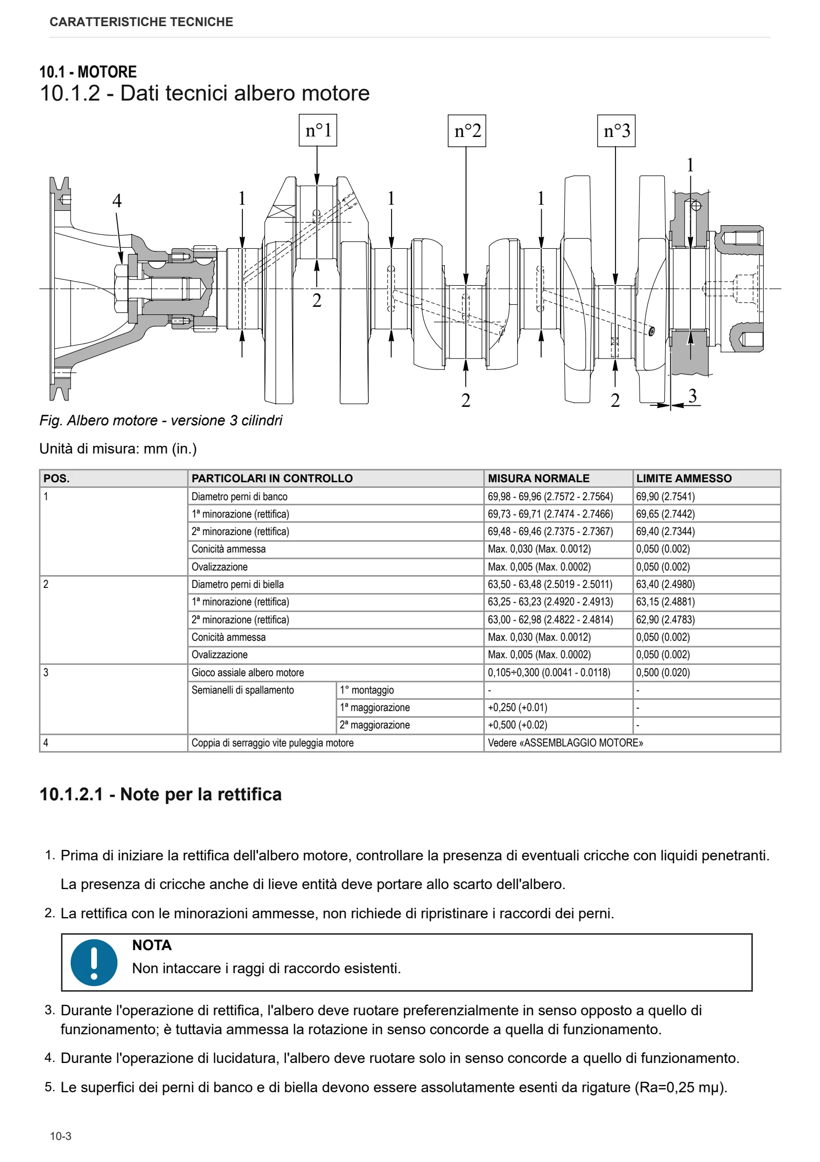 Manuale d'officina: 1000.3 WT Stage 3A – sample manual page 1